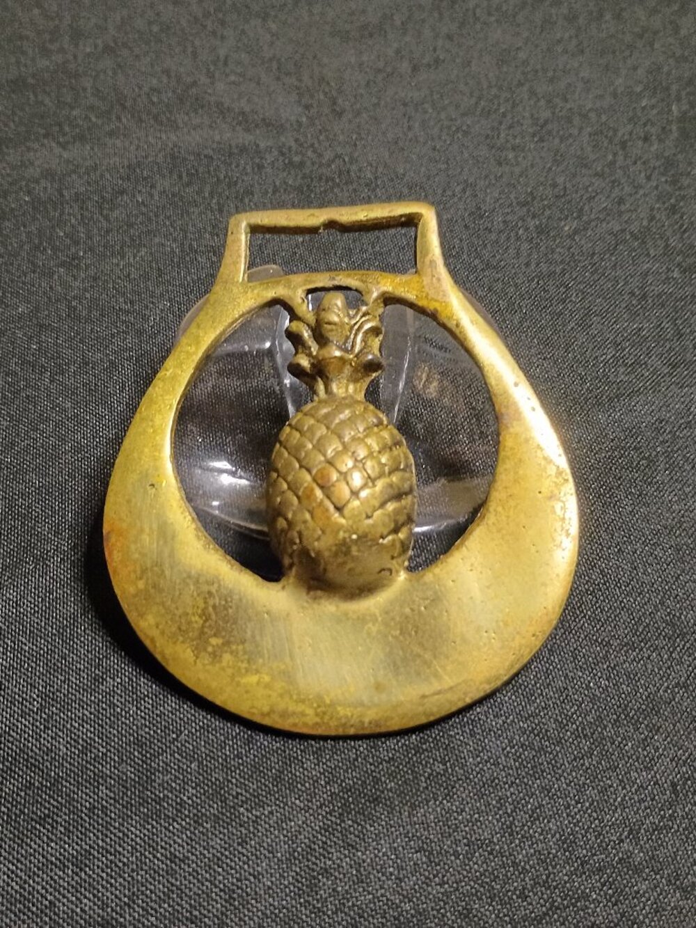 vintage horse brass medallion